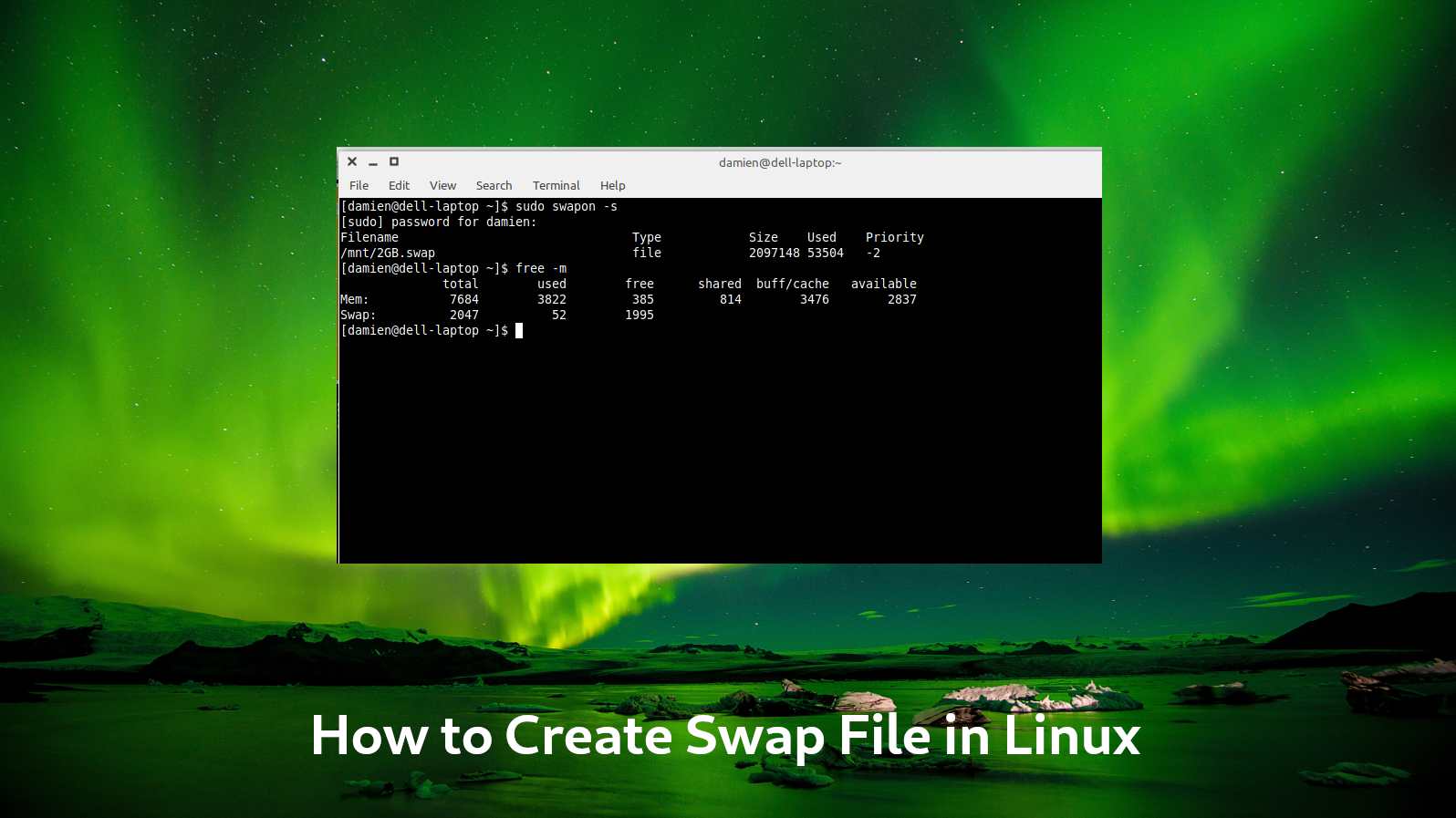 Create Swap File Linux Featured