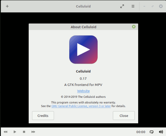 Linuxmint Celluloid Media Player
