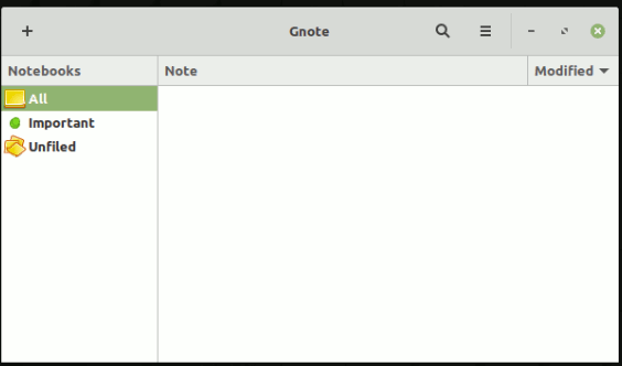 Linuxmint Gnote