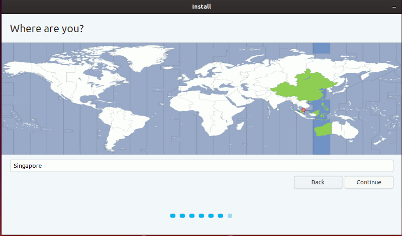 Ubuntu installation geolocation