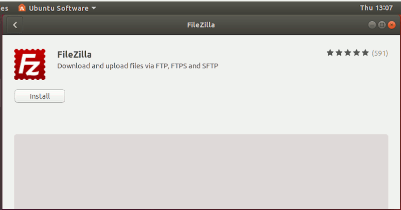 Ubuntu Software Install Application