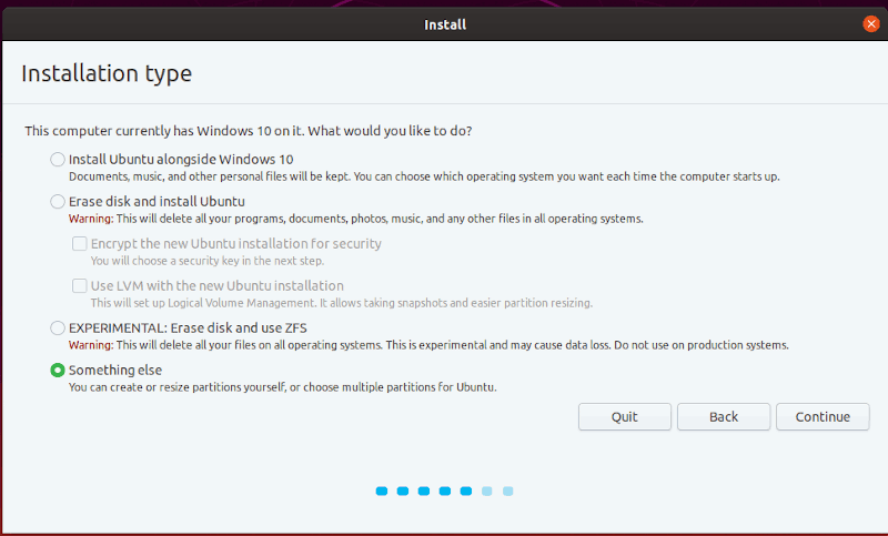 Windows Install Ubuntu Partition