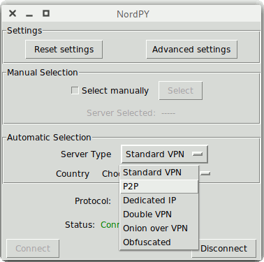 Nordpy Server Type