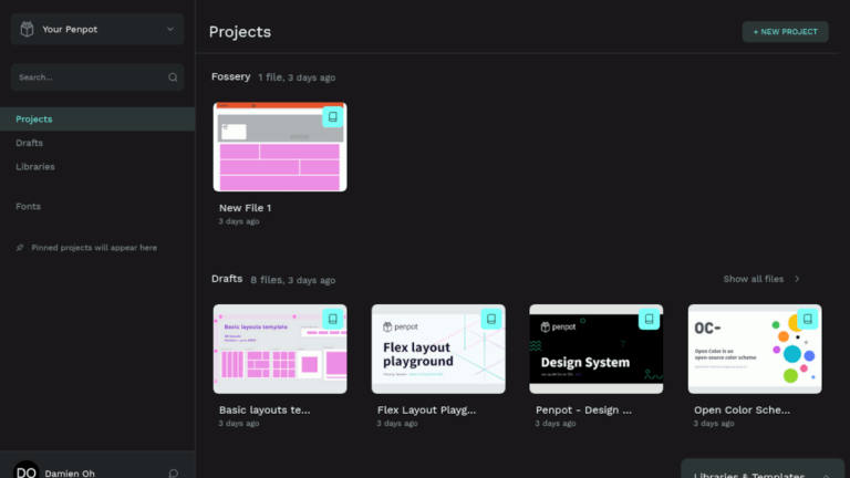 Penpot Dashboard Featured