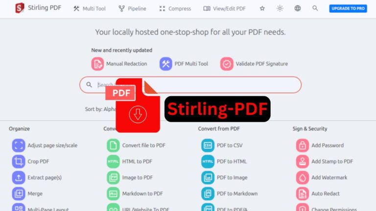 Stirling Pdf Self Host Feature Image